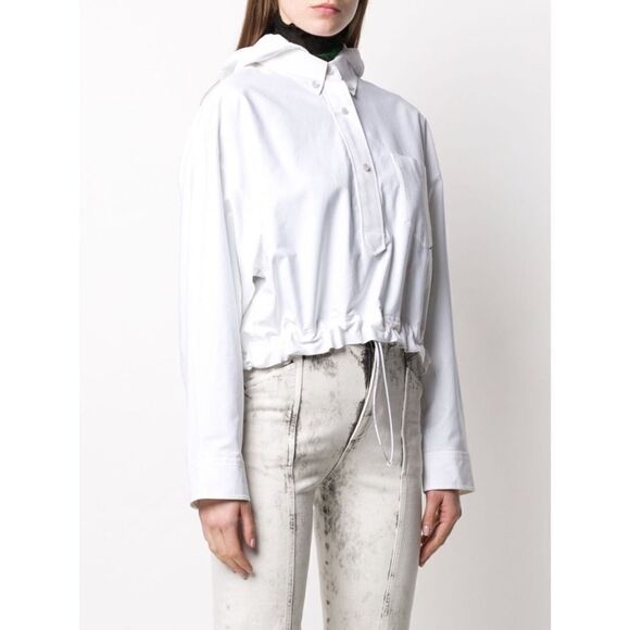 Alexander Wang Henley Shirt Jacket Detached hoodie - Picture 3 of 14